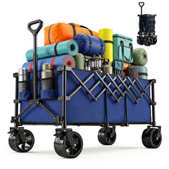 OLIXIS front view showing blue wagon bed and large capacity benefit