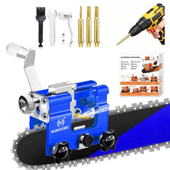 OMCCHK sharpener front view showing compact body and crank for easy sharpening