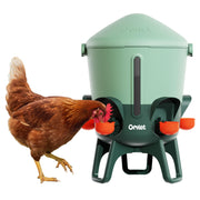 Omlet front view sage waterer showing capacity and design for clean drinking