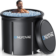 ONLYCARE front view assembled tub showing roomy interior and stability benefit