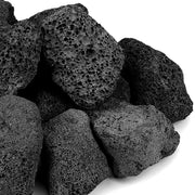 onlyfire large black lava rock front view showing chunky stones and natural look