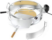 onlyfire assembled kit mounted on 22 inch kettle grill showing conversion benefit