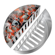 onlyfire front view packaging showing dual charcoal baskets and benefits