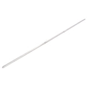 onlyfire front view of adjustable spit rod showing full assembled length and versatility
