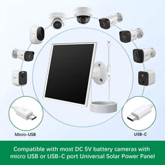 Orayafid long cable with Micro USB and USB-C connectors for flexible placement benefit