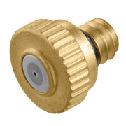 Orbit brass and stainless steel nozzles front view showing durable build and water efficiency