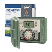 Orbit 4-station front view showing compact controller and durable cabinet benefit security