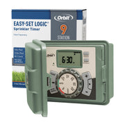 Orbit 57899 front panel showing controls and LCD for easy programming