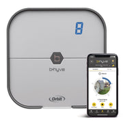 Orbit B-hyve front panel with clear buttons and app-ready control for easy programming