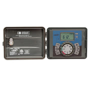 Orbit controller front view showing secure door and display for protected outdoor use