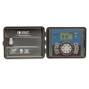 Orbit front panel locked showing keys and durable cabinet for secure outdoor use