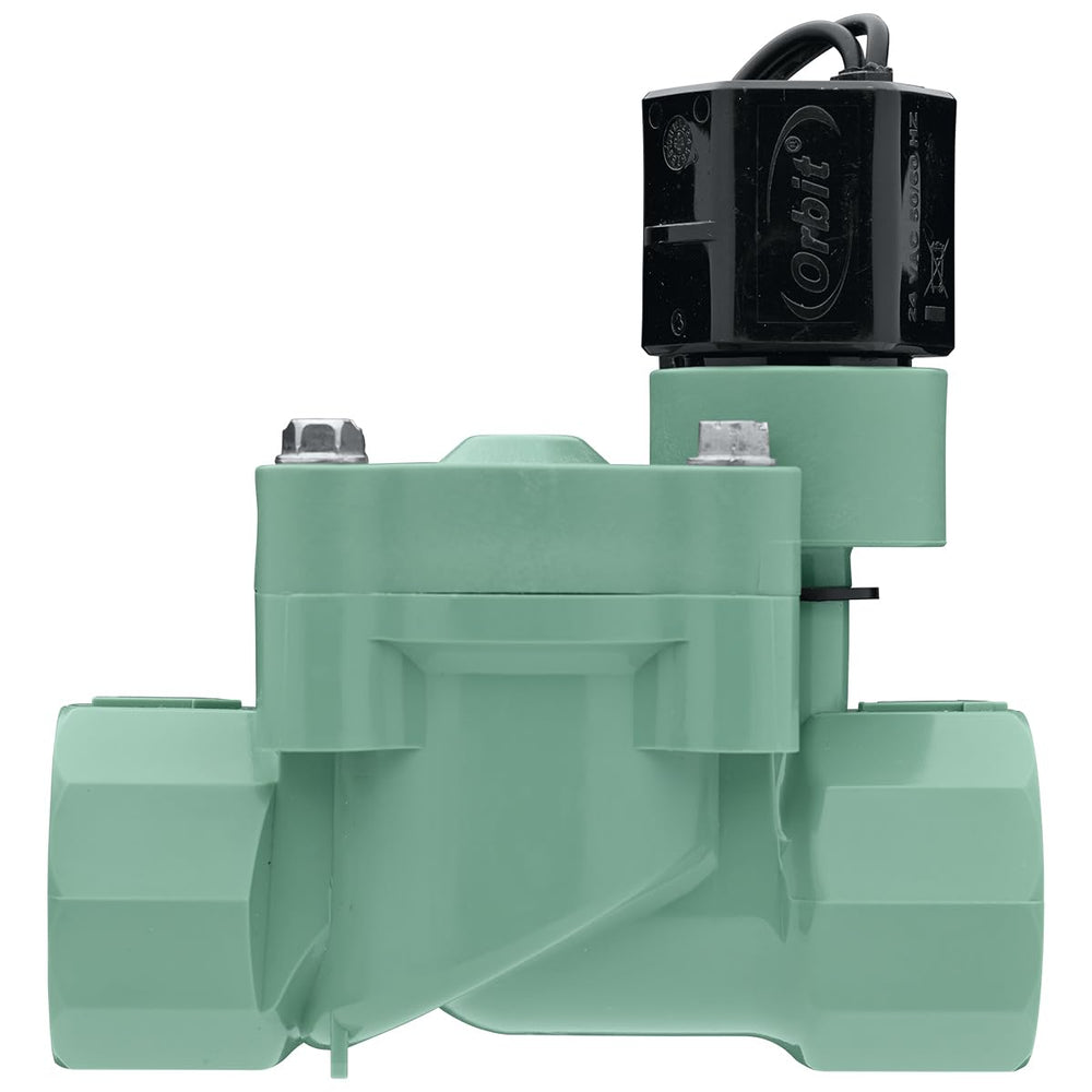 Orbit L-Series front view showing compact valve body and durable construction benefit