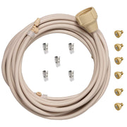 Orbit mini misting kit front assembly showing hose connection and clips for easy setup