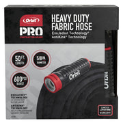 Orbit Pro ExoJacket front view showing full 50ft hose and connectors for reliable watering