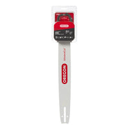 Oregon 18-inch combo front packaging shows product and compatibility for easy purchase