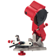 Oregon front view of compact bench grinder showing durable housing and controls benefit easy setup