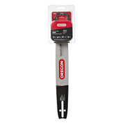 Oregon front packaging for 16-inch bar and chain showing model and features, quick identification benefit