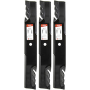 Oregon G6 Gator blade front packaging showing three blades for quick replacement benefit
