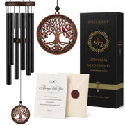Orelroot front packaging showing elegant gift box and chime, ideal for sympathy gifting