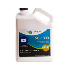 Orenda SC-1000 front label showing product name and gallon container benefit clarity