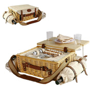 OrgaNatureQueen front packaging showing full picnic set and portability benefits