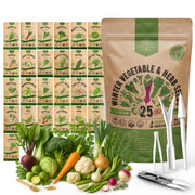 Organo Republic front packaging showing resealable seed kit and branding, organized for easy storage and use