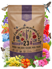 Organo Republic front packet showing mix label and seed count benefit
