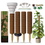 Organo Republic front packaging showing moss pole benefits and size