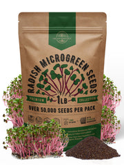 Organo Republic front packaging showing resealable 1 lb bag and seed count benefit