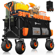 Originsure front profile wagon showing roomy tub and sturdy frame benefit easy loading