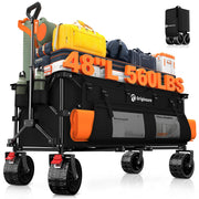 Originsure front view unfolded showing large cargo capacity and easy access