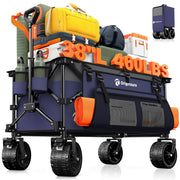 Originsure front view showing purple wagon and sturdy frame, easy loading benefit