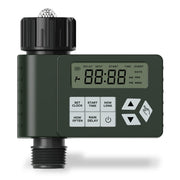 Ortis front view timer showing LCD and single outlet, clear setup benefit