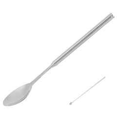 ORULA spoon handle closeup highlighting telescopic lock for secure serving