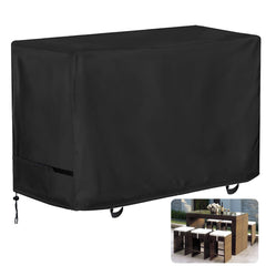 Oslimea front view of covered bar set protecting furniture
