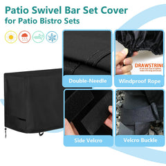 Oslimea Velcro straps securing cover against windy conditions