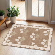 Othilic front view floral doormat showing cottage charm and welcoming entry benefit