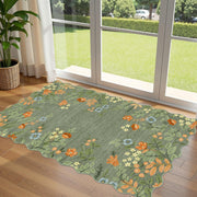 Othilic front view showing sage green floral design and boho charm