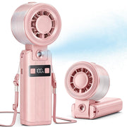 Otlonpe handheld misting fan front view showing compact design and color for portable cooling