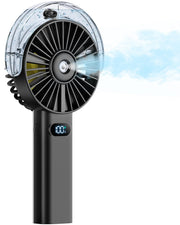 Otlonpe front view showing compact fan and ergonomic grip for portability