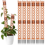 Otoolling front view showing full six-piece trellis set and natural wood benefit