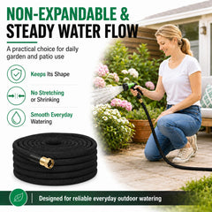 OUBRTS rolled flat hose stored compactly, saving space in storage
