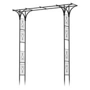 OUSHENG front view of 7ft garden arch showing sturdy gateway benefit
