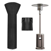 OutdoorLines front view of full patio heater cover showing protection and fit