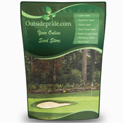 Outsidepride crystal bluelinks front packaging showing product and premium turf benefits