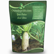 Outsidepride seed bag front view showing product and planting benefit
