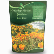 Outsidepride front of bag showing seed packet and clear benefits