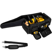 OUUTMEE front view of case showing zip and pockets for organized transport