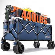 Overmont front view showing full wagon and large cargo space for hauling