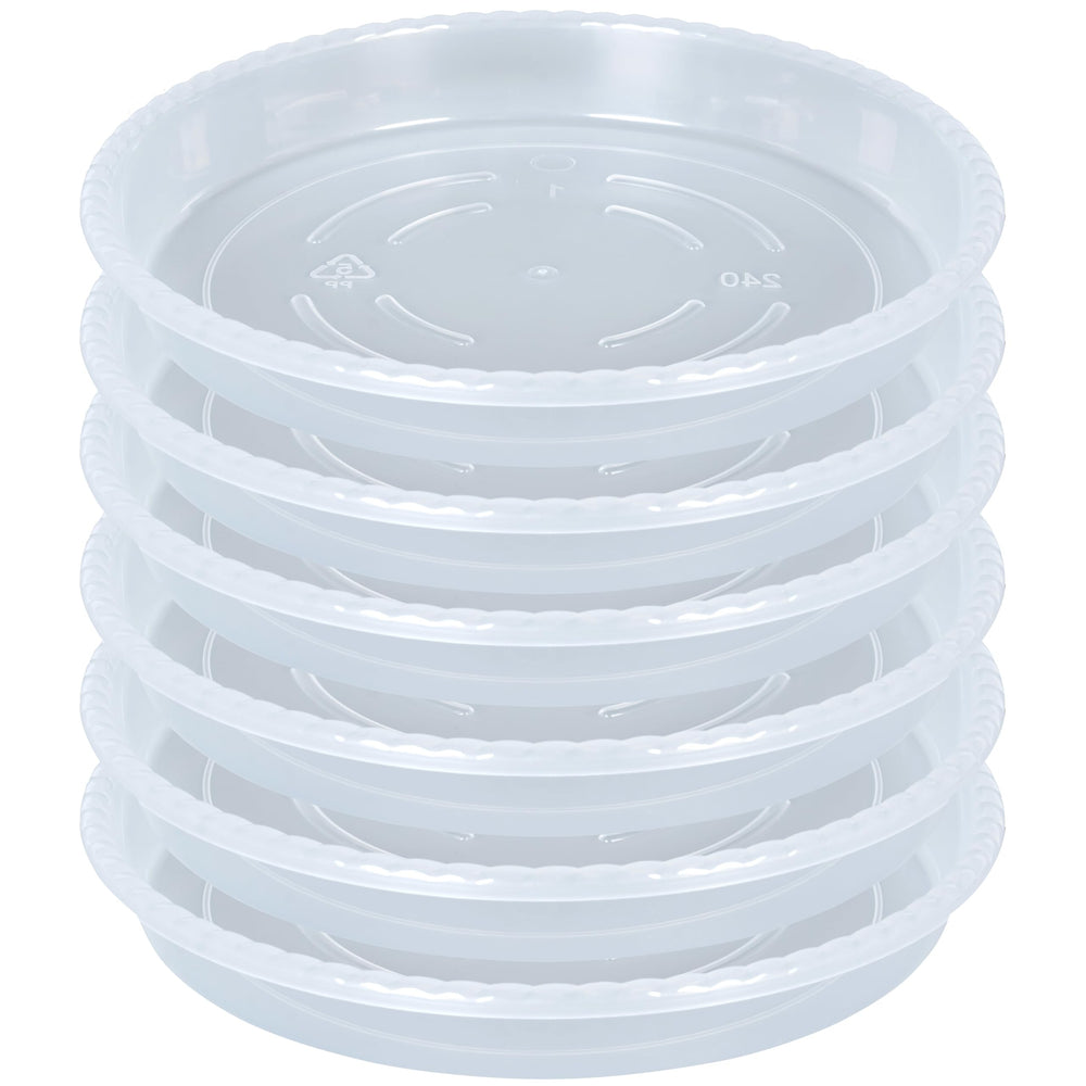 OVZILKI front view clear saucer showing stable base and clean look